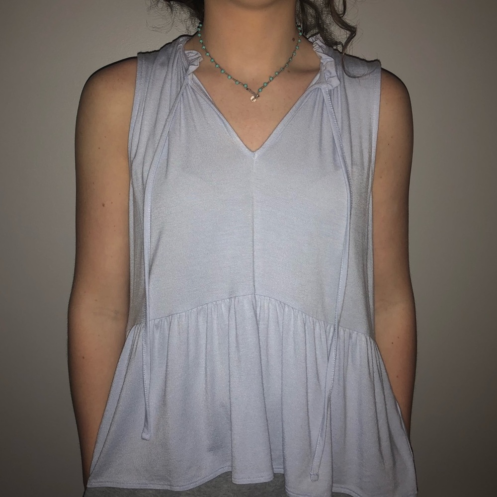 Light blueish tank top